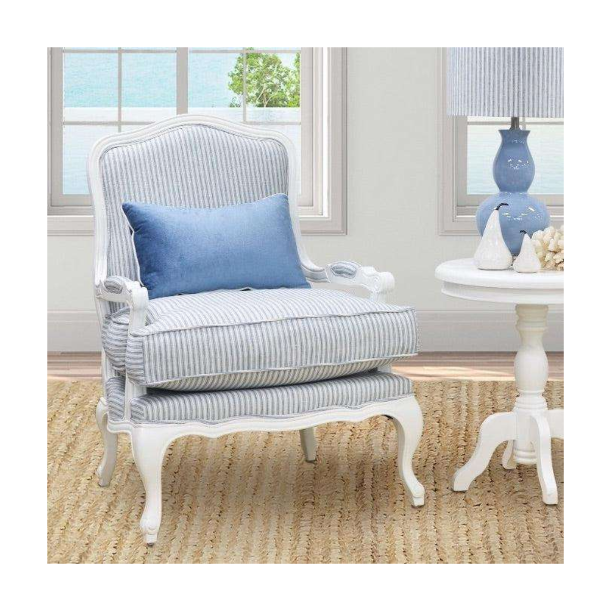 Coastal Bergère Armchair